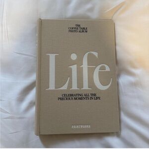 Beige Coffee Table Book